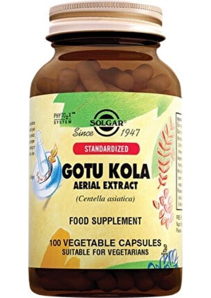 Gotu Kola Aerial Extract 100 Kapsül