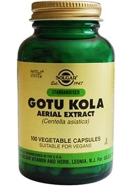 Gotu Kola Aerial Extract 100 Kapsül