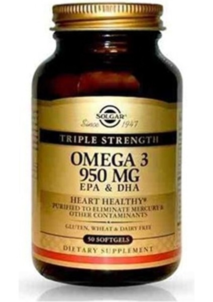 Omega-3 950 Mg 50 Kapsül
