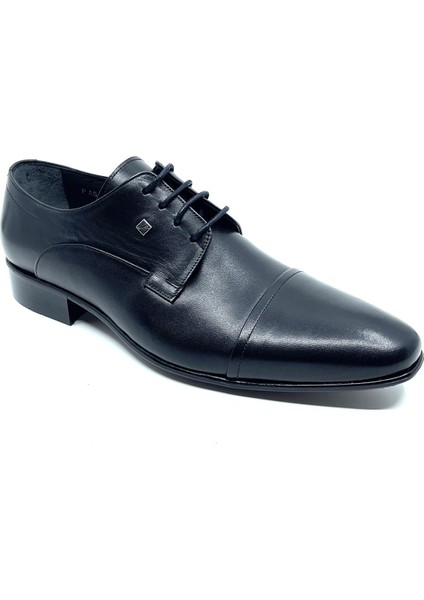 Hakiki Deri Siyah Klasik Erkek Ayakkabı 2239-4 46