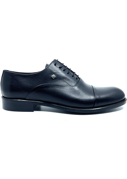 Hakiki Deri Siyah Klasik Erkek Ayakkabı 7102 46 modelleri