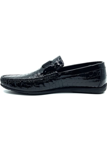 Siyah Hakiki Deri Erkek Loafer - Rok Ayakkabı 2094 589 430 fırsatları