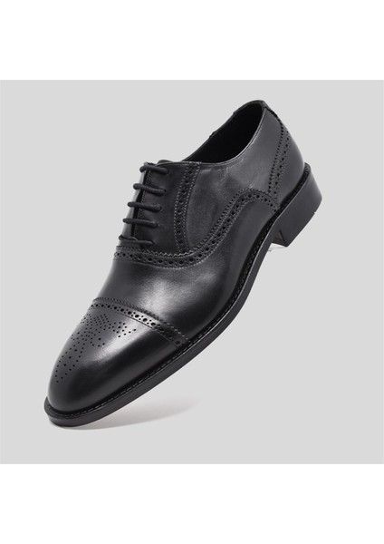 Hakiki Deri Erkek Klasik Ayakkabı Siyah 9750