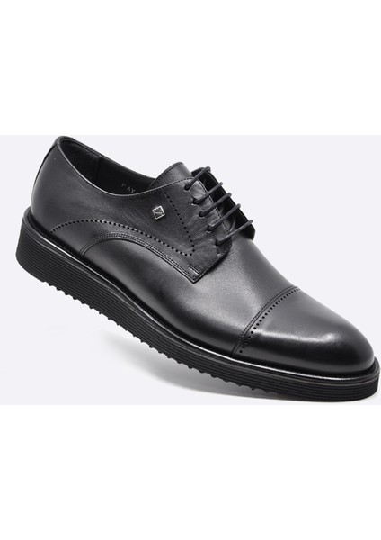 Hakiki Deri Siyah Günlük Erkek Ayakkabı 2928 46