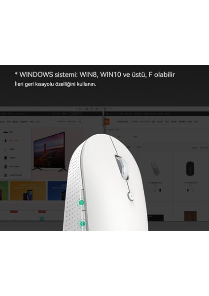 Kablosuz Bluetooth Çift Modlu Mouse (Yurt Dışından)