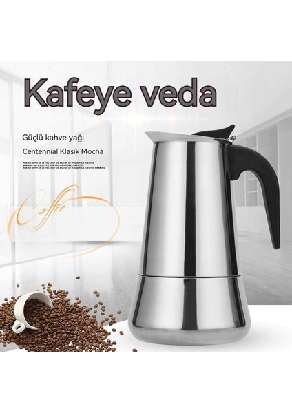 Paslanmaz Çelik Moka Avrupa Tarzı Kahve Fincanı (Yurt Dışından)