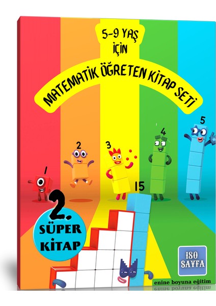 Enine Boyuna Eğitim 5-9 Yaş Için Matematik Öğreten Kitap Seti (2 Süper Kitap)