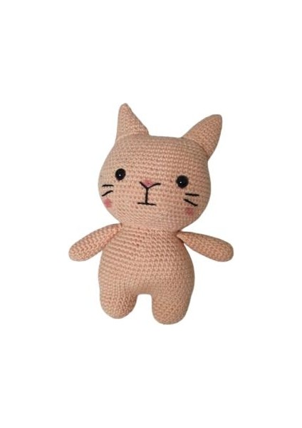 Yavru Ağzı Miniş Pisi Uyku Arkadaşı Amigurumi Organik Oyuncak