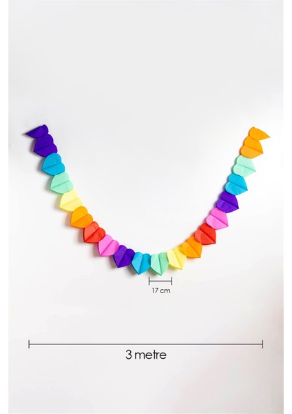 Çok Renkli Kalp Banner fiyatları