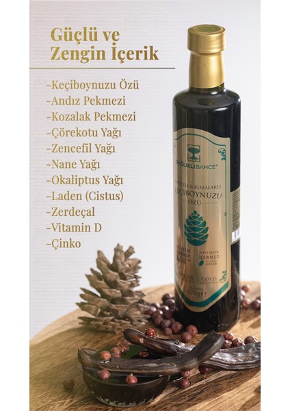 Andızlı ve Kozalaklı Keçiboynuzu Özü 670 gr