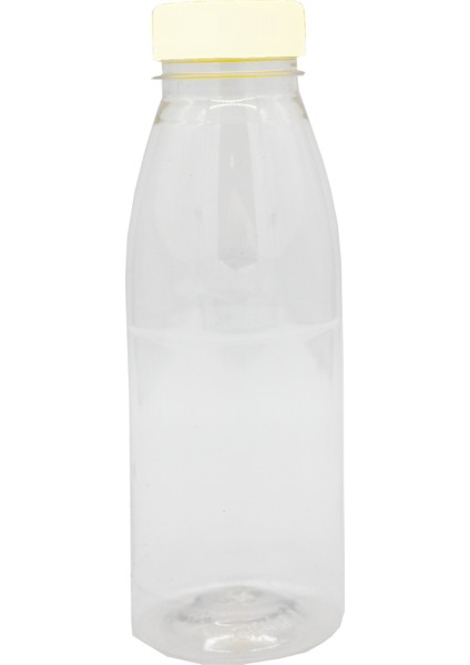 650ML Pet Yuvarlak Şişe ve Beyaz Kapak(68 Adet)