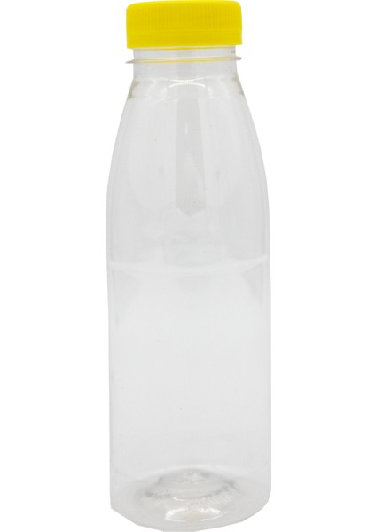 650ML Pet Yuvarlak Şişe ve Sarı Kapak(68 Adet)