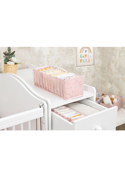 Baby Akordiyon Organizer Çekmece Düzenleyici Medium Pembe 104096