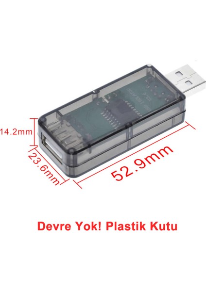 Roba Plastik USB Adum Devre Kutusu Şeffaf Elektronik Proje Ürün ADUM3160 Shell Voltmetre Ampermetre