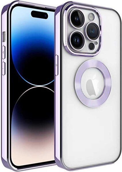 Vip Case Apple iPhone 13 Pro Max Kamera Korumalı Logo Gösteren Omega Kılıf