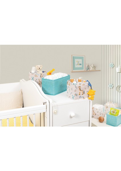 Baby Çekmece Düzenleyici Organizer 3 Lü Set Turkuaz 103969 ( S 3 - Kat 2 A )