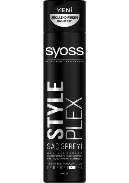 Style Plex Ultra Güçlü Saç Spreyi 400 ml