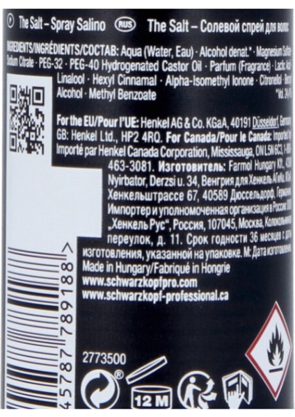 Session Label The Salt Hacim Veren Nemlendirici Tuz Saç Bakım Spreyi 200 ml