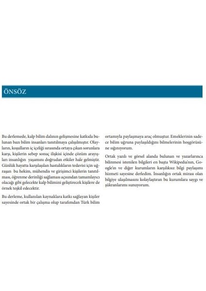 Kalp Bilimi Geliştirenler: Yaşamlar ve Katkılar modelleri