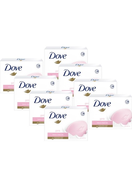 Beauty Cream Bar Katı Güzellik Sabunu Pink Nemlendirici Etkili 90 G X8 Adet