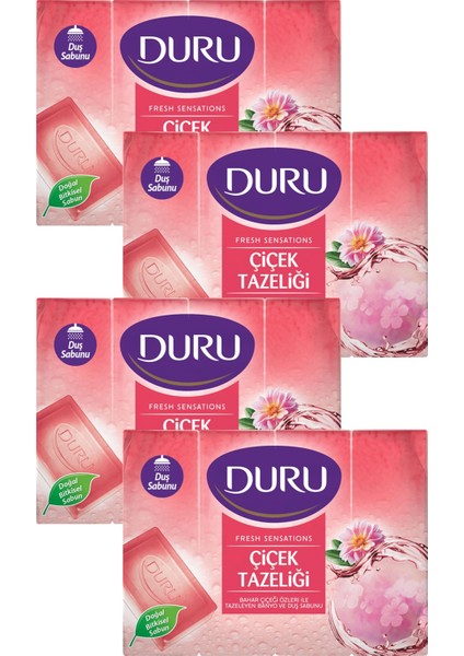 Fresh Sensations Çiçek Tazeliği 16 Adet Duş Sabunu 4x600 gr Ferahlatıcı Etki