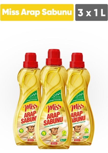 Arap Sabunu 1000 ml - 3`lü Paket