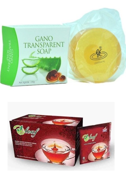 Transparent Sabun Gano Oleaf Rooibos Çay Auroraset