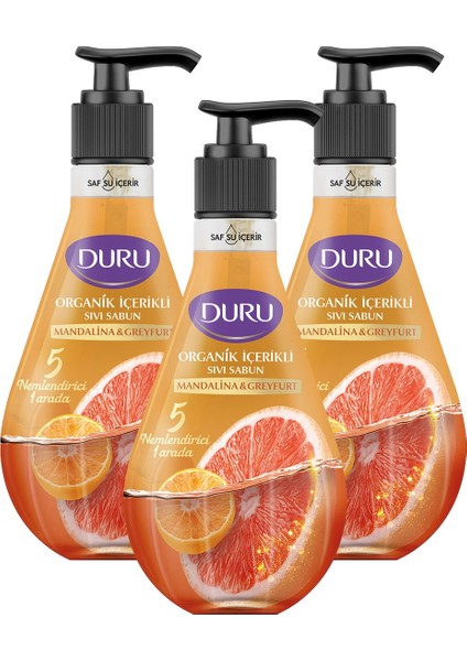 Organik Içerikli Mandalina & Greyfurt Sıvı Sabun 3X500ML