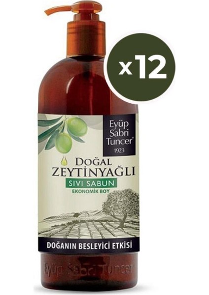 Zeytinyağlı Sıvı Sabun 750 ml x 12