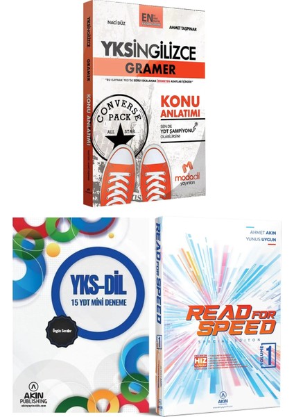 YKS Dil Gramer Konu Anlatımı + YDT 15 Mini Deneme + Read For Speed 1