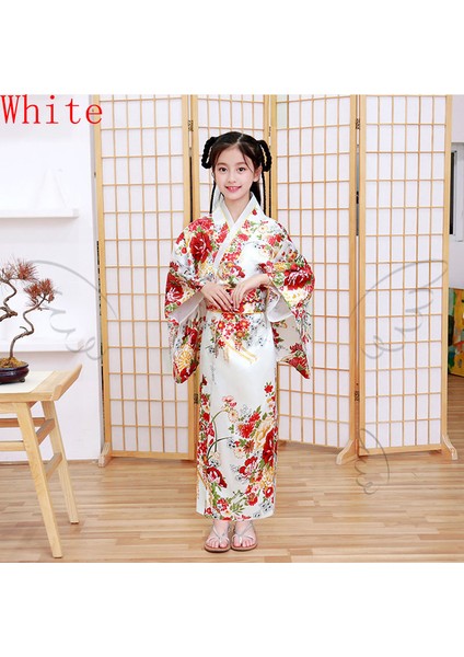 Japon Tarzı Kız Geleneksel Ao Dai Yukata Kimono (Yurt Dışından)