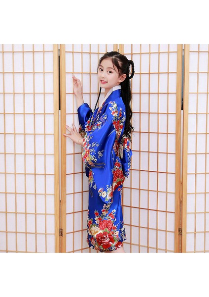 Japon Tarzı Kız Geleneksel Ao Dai Yukata Kimono (Yurt Dışından)