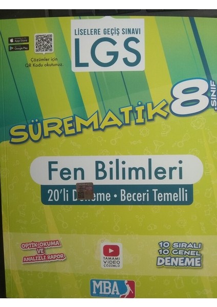 8.Sınıf Fen Bilimleri Deneme Sınavı