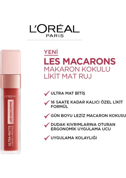 Les Macarons Likit Mat Ruj 822 Mon Caramel