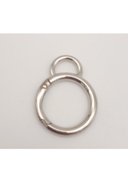 2.5 cm Gümüş Kulaklı Yaylı Halka 1 Adet