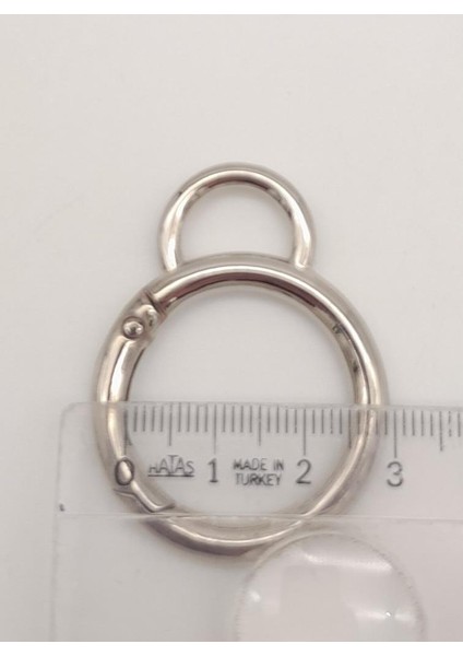 2.5 cm Gümüş Kulaklı Yaylı Halka 1 Adet fiyatları