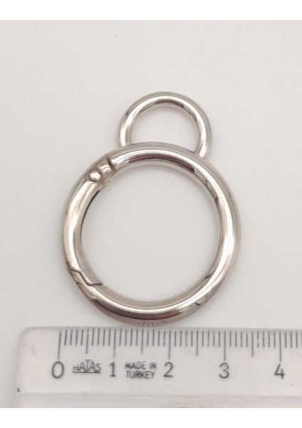2.5 cm Gümüş Kulaklı Yaylı Halka 1 Adet fırsatları