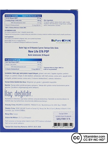 Efa Pop 500 Mg Çiğnenebilir 30 Softjel modelleri