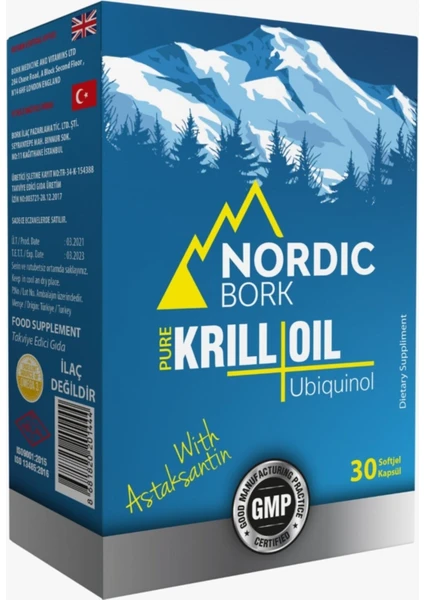 Bork Pure Krill Oil Q10 Soft Gel 30 Kapsül