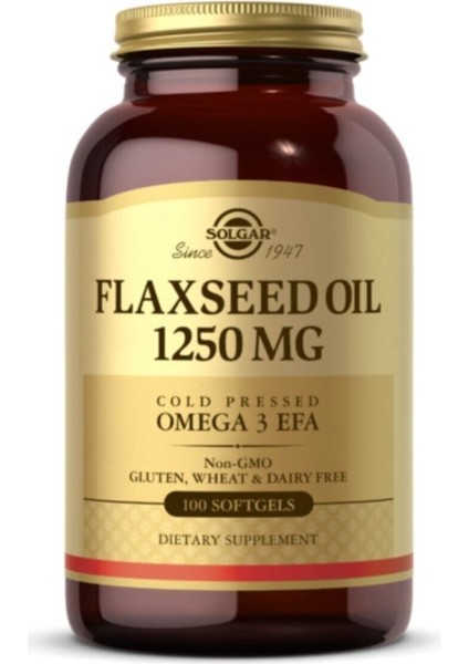 Flaxseed Oil 100 Softjel 1250 Mg