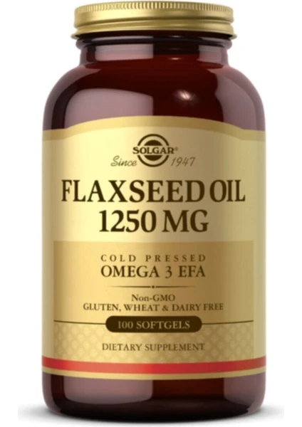 Flaxseed Oil 100 Softjel 1250 Mg