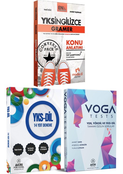 YKS Dil Gramer Konu Anlatımı + YDT 14 Deneme + Voga Tests