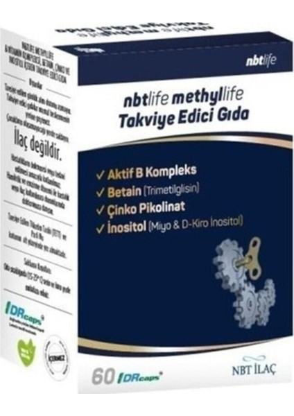 Life Methyllife B Vitamin Kompleksi Içeren Takviye Edici Gıda 60 Kapsül