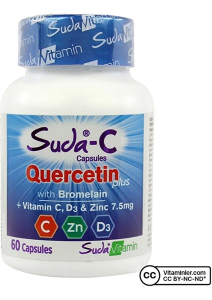 Suda C Quercetin Plus 60 Kapsül