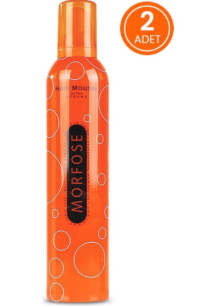 Morfose Turuncu Saç Şekillendirici Köpük (Mousse) | Ultra Strong 2x350ml.