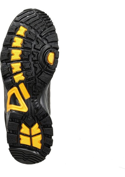 Flake Xl ( 45-46-47 ) Numara Siyah Sarı Su Geçirmez Erkek Outdoor Spor Ayakkabı