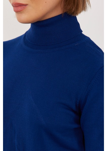 Çetinkaya Miyamira Balıkçı Yaka Lacivert Triko