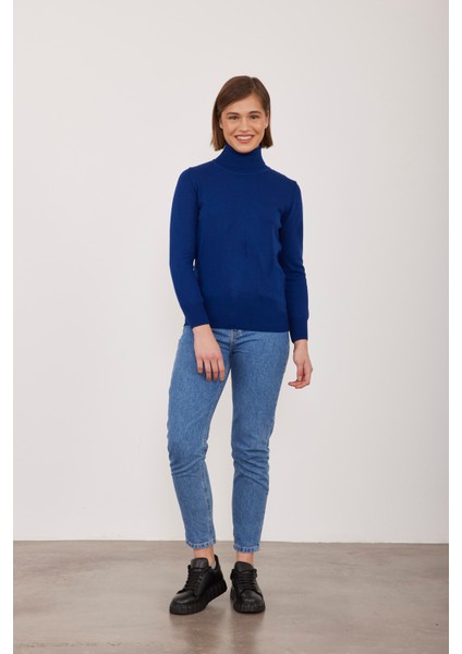 Çetinkaya Miyamira Balıkçı Yaka Lacivert Triko fiyatları