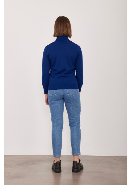 Çetinkaya Miyamira Balıkçı Yaka Lacivert Triko modelleri