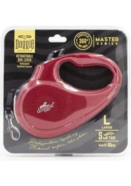 Master Seri Kırmızı Otomatik Makaralı Köpek Gezdirme 50 kg / 5 M fiyatları